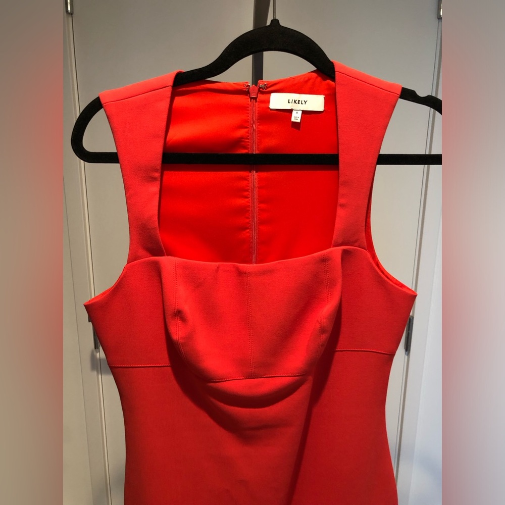 Likely Midi Abella Dress in Bittersweet Size 8 - Picture 4 of 10